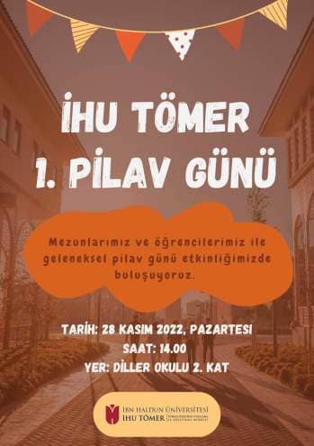 İHU TÖMER 1.PİLAV GÜNÜ