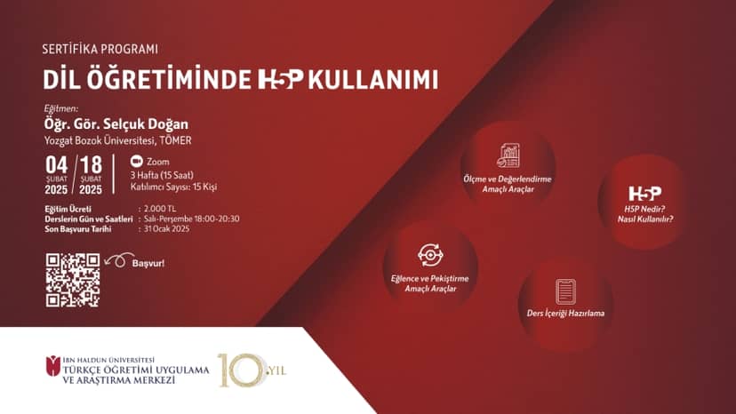 DİL ÖĞRETİMİNDE H5P KULLANIMI: EĞİTMEN AKADEMİSİ SERTİFİKA PROGRAMI